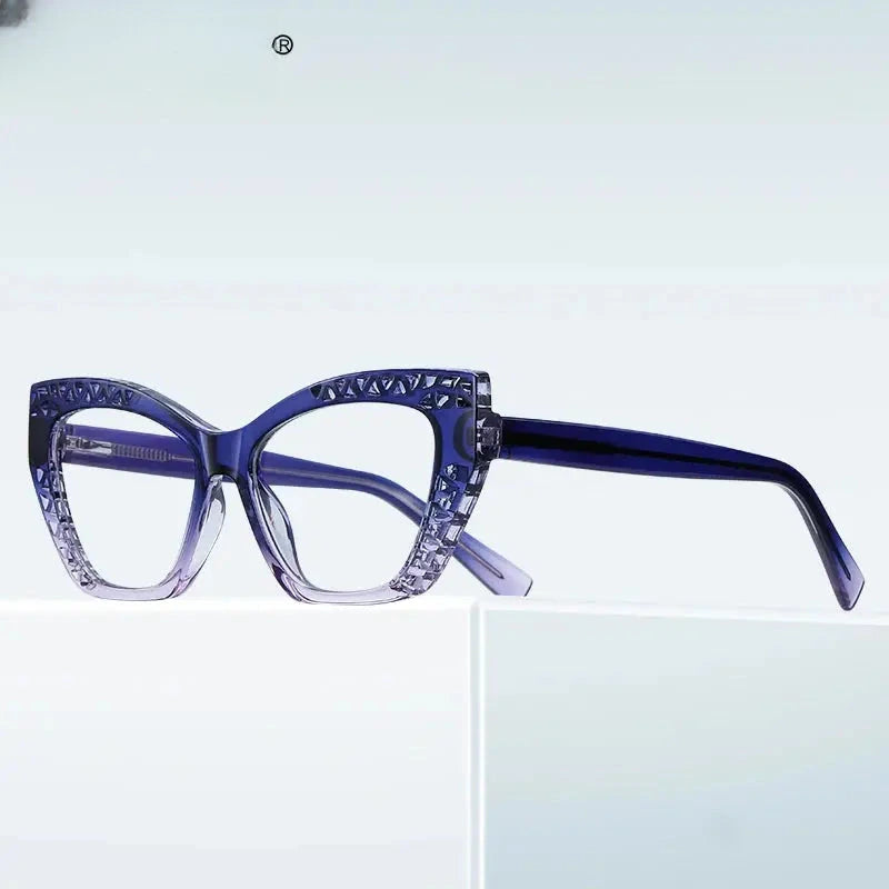 Women's Cat Eye Full Rim TR90 Reading Glasses 2182 — view 3 | Rx Spectacle
