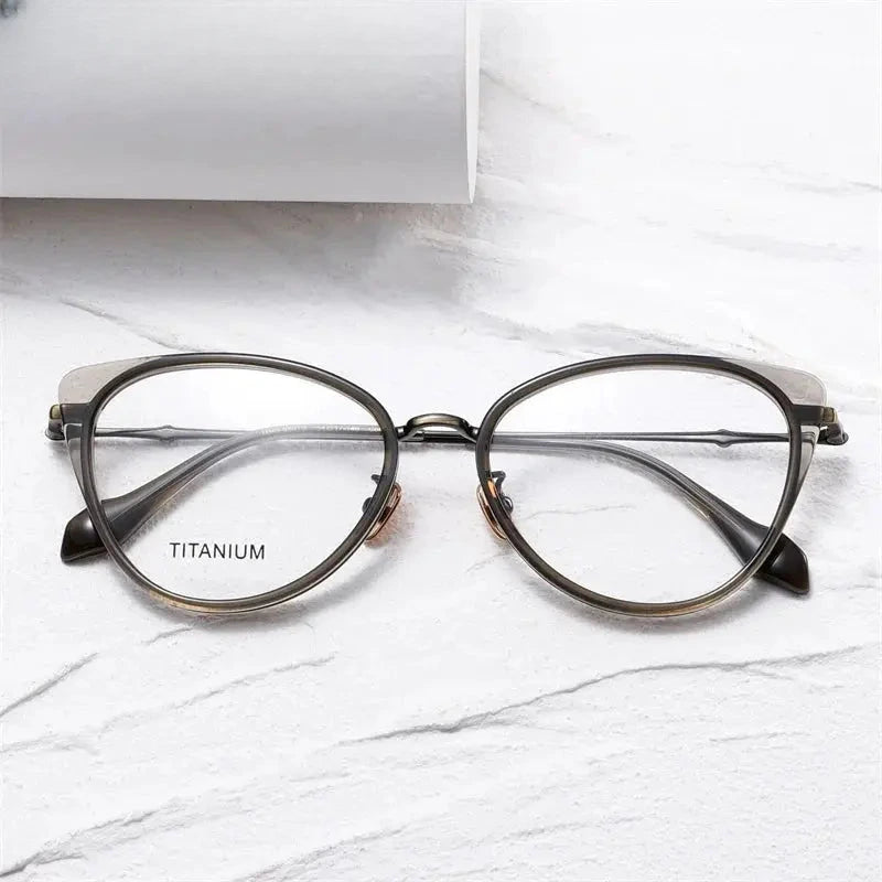 Women's Cat Eye Full Rim Acetate Prescription Glasses 66024 — view 1 | Rx Spectacle