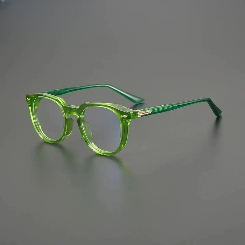 Unisex Square Full Rim Acetate Prescription Glasses G7003 — view 3 | Rx Spectacle