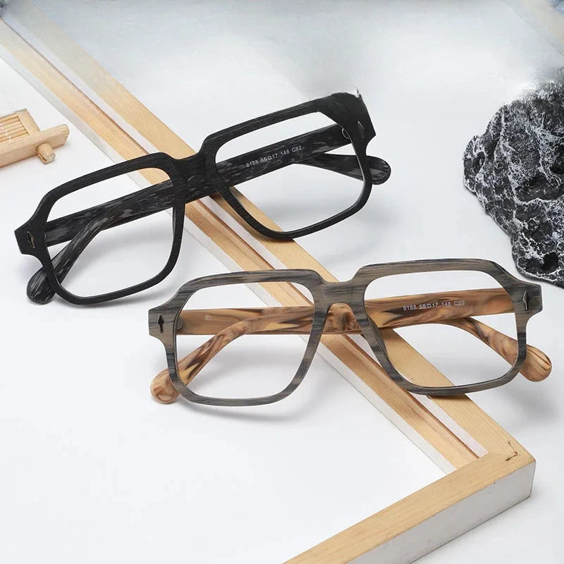Unisex Square Full Rim Acetate Prescription Glasses 818800 — view 1 | Rx Spectacle