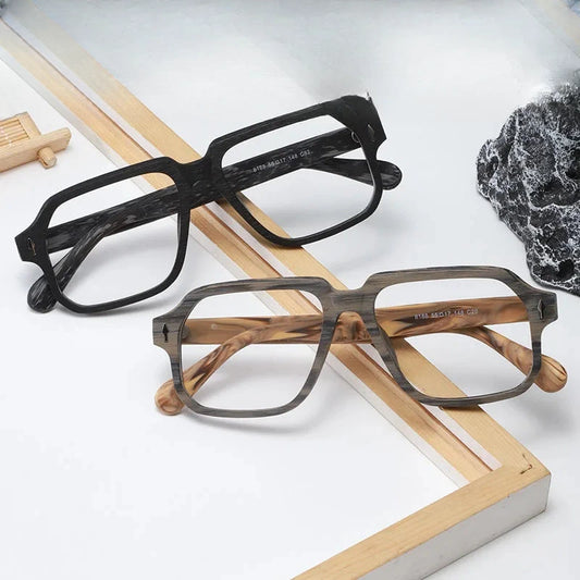 Unisex Square Full Rim Acetate Prescription Glasses 818800 — view 1 | Rx Spectacle