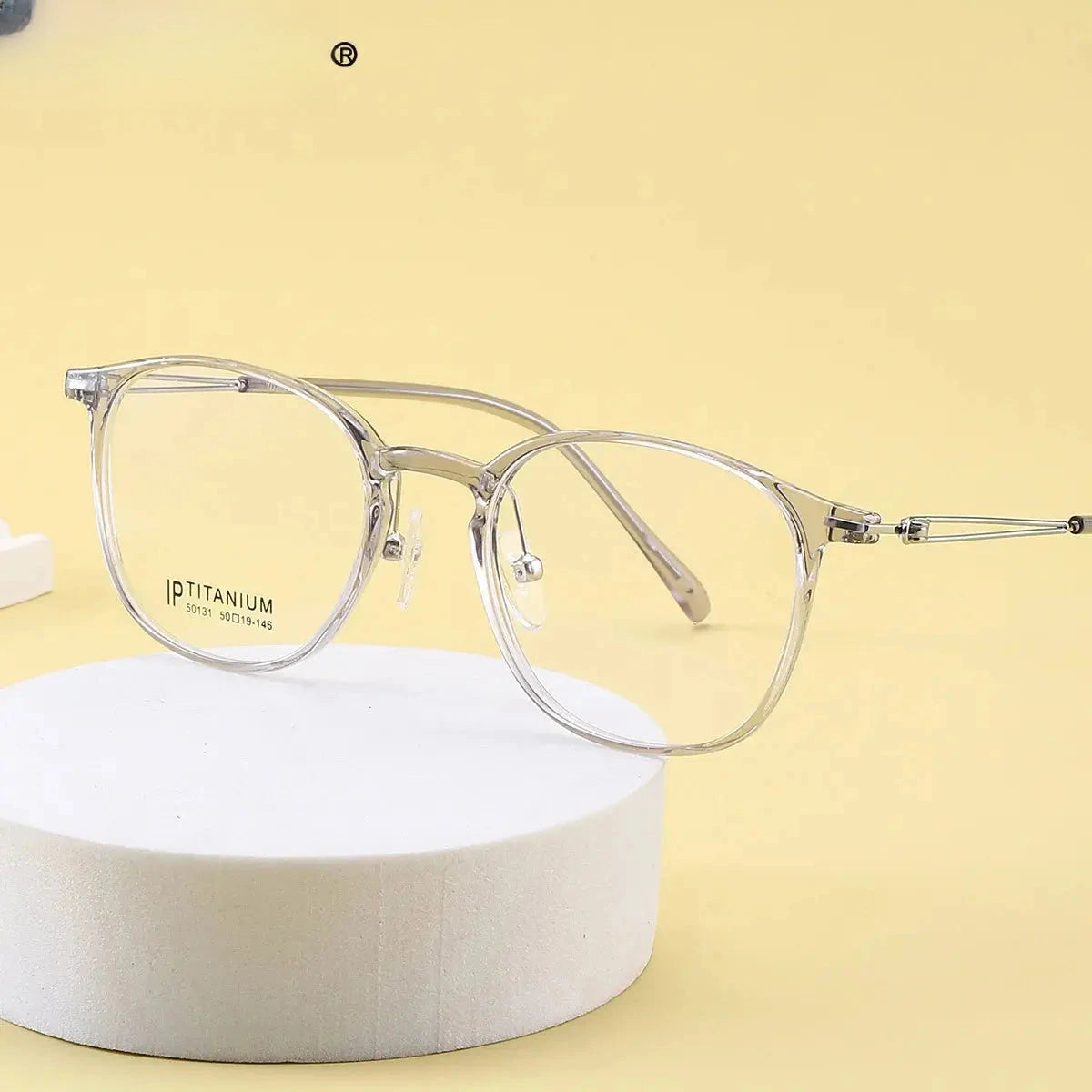 Women's Oval Full Rim Titanium Reading Glasses 50131 — view 1 | Rx Spectacle