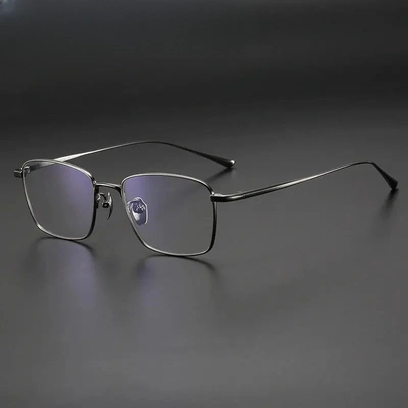 Men's Polygon Full Rim Titanium Prescription Glasses 40140 — view 3 | Rx Spectacle