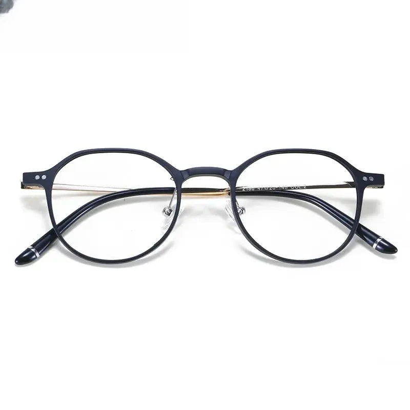 Unisex Round Full Rim Ultem Prescription Glasses 2186 — view 6 | Rx Spectacle