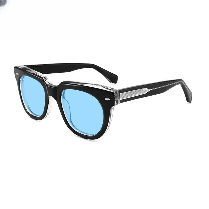 Unisex Square Full Rim Acetate Prescription Glasses Mo17 — view 10 | Rx Spectacle