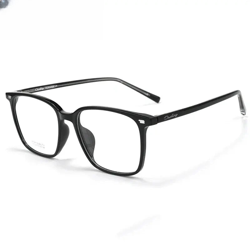 Unisex Square Full Rim Titanium Prescription Glasses 401038 — view 6 | Rx Spectacle