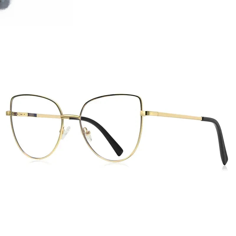 Unisex Cat Eye Full Rim Titanium Reading Glasses 3081 — view 7 | Rx Spectacle