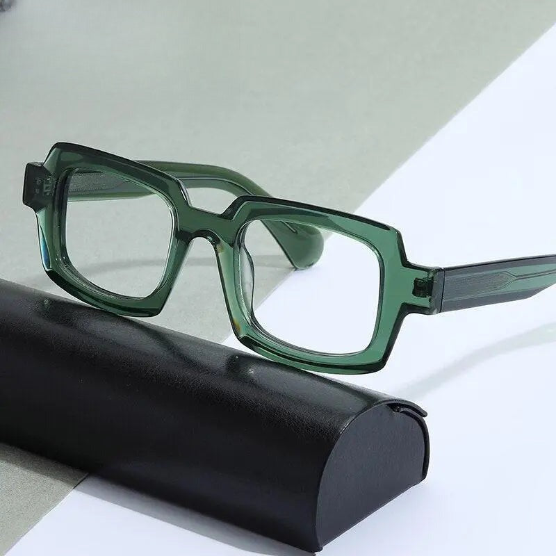 Unisex Square Full Rim Acetate Prescription Glasses Gxyj822 — view 10 | Rx Spectacle
