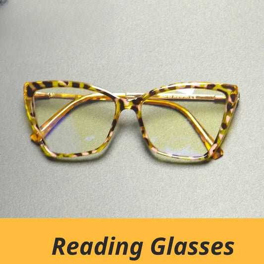 Women's Cat Eye Full Rim Titanium Reading Glasses Gx2234 — view 1 | Rx Spectacle