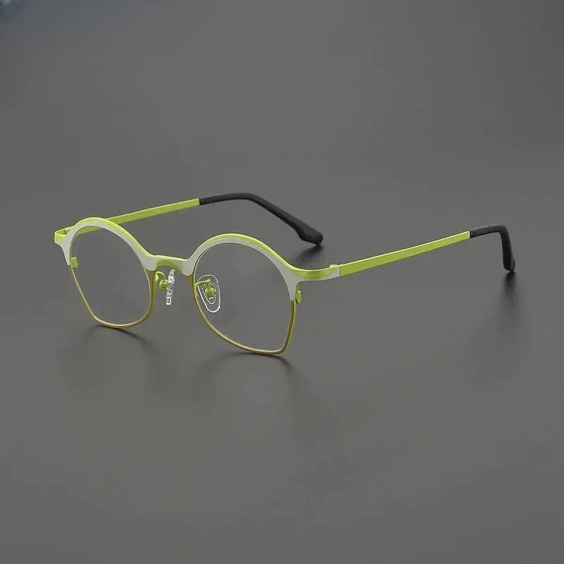 Women's Oval Full Rim Titanium Prescription Glasses G85847 — view 8 | Rx Spectacle
