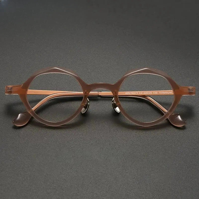 Unisex Oval Full Rim Titanium Prescription Glasses 896071 — view 1 | Rx Spectacle