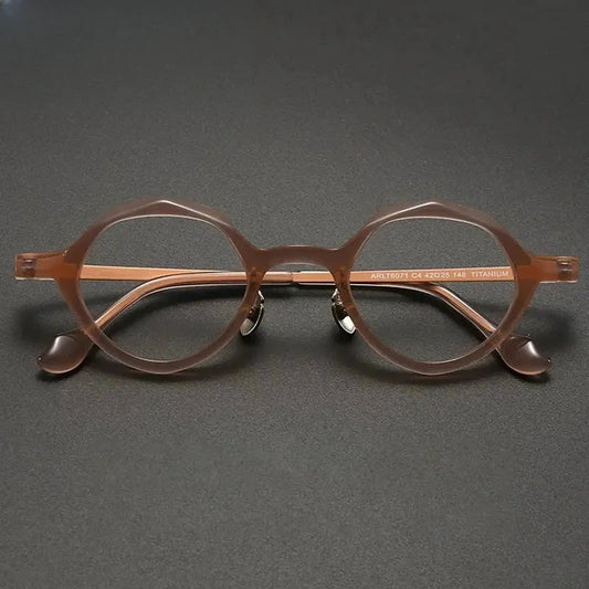 Unisex Oval Full Rim Titanium Prescription Glasses 896071 — view 1 | Rx Spectacle