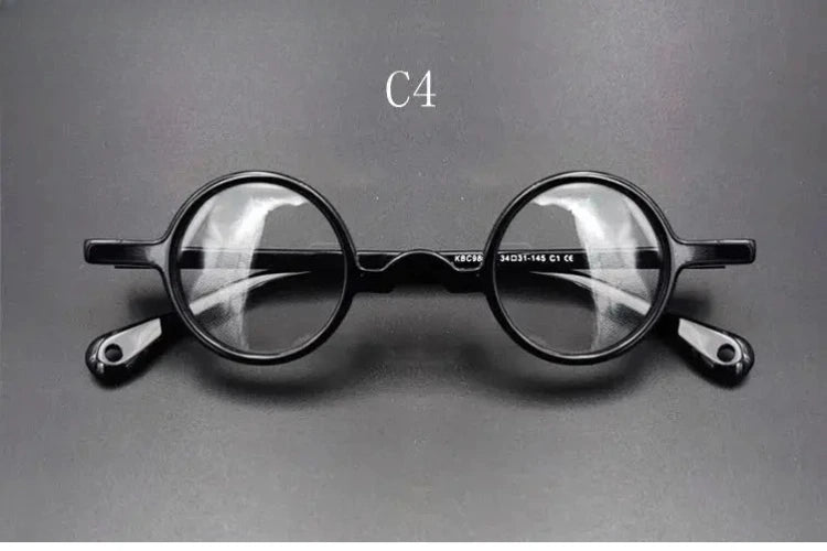 Unisex Round Full Rim Acetate Prescription Glasses 3134 — view 8 | Rx Spectacle