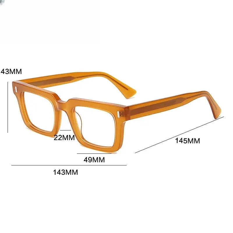Unisex Browline Full Rim Acetate Prescription Glasses 235046 — view 2 | Rx Spectacle