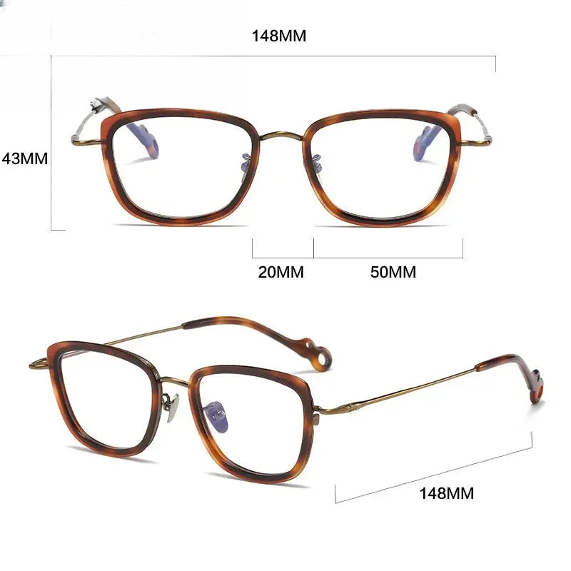 Unisex Cat Eye Full Rim Titanium Prescription Glasses Gxyj1458 — view 5 | Rx Spectacle