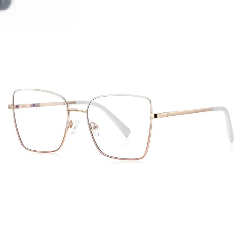 Women's Butterfly Full Rim Alloy Reading Glasses 3088 — view 7 | Rx Spectacle