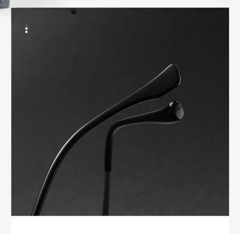 Men's Square Full Rim Titanium Reading Glasses 4224 — view 6 | Rx Spectacle