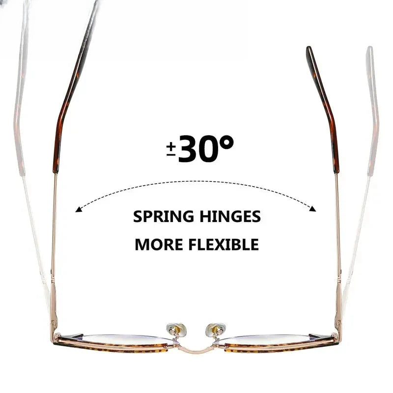 Women's Cat Eye Full Rim Titanium Prescription Glasses 68732 — view 2 | Rx Spectacle