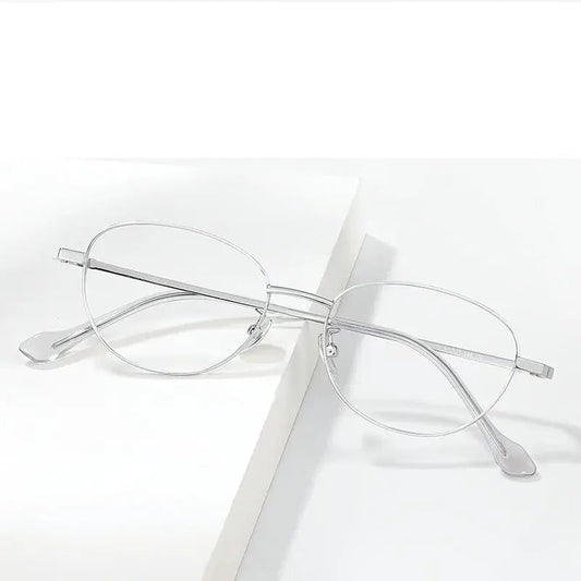 Women's Cat Eye Full Rim Alloy Prescription Glasses 33025 — view 1 | Rx Spectacle