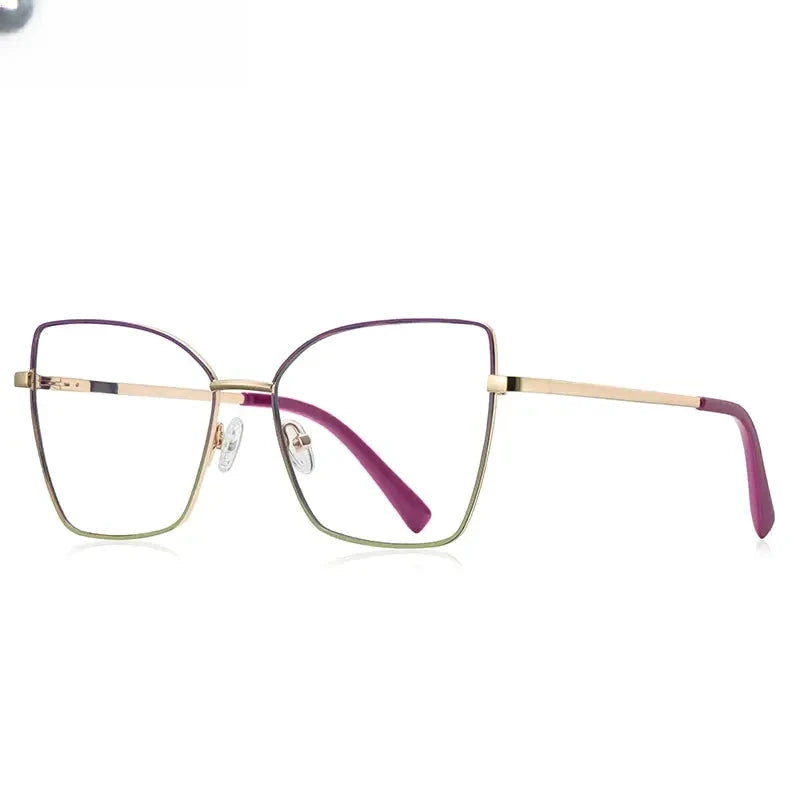Unisex Butterfly Full Rim Titanium Reading Glasses 3086 — view 12 | Rx Spectacle