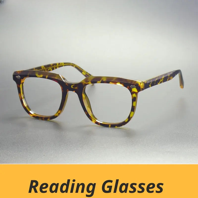 Unisex Square Full Rim Titanium Reading Glasses Gxyj2121 — view 1 | Rx Spectacle