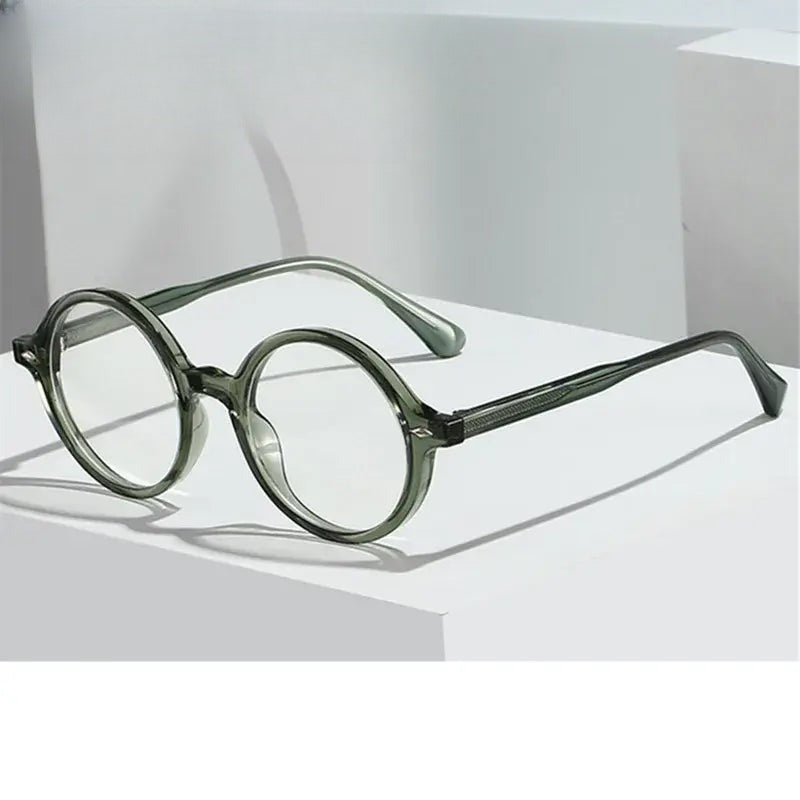 Unisex Round Full Rim Alloy Prescription Glasses 280190 — view 1 | Rx Spectacle