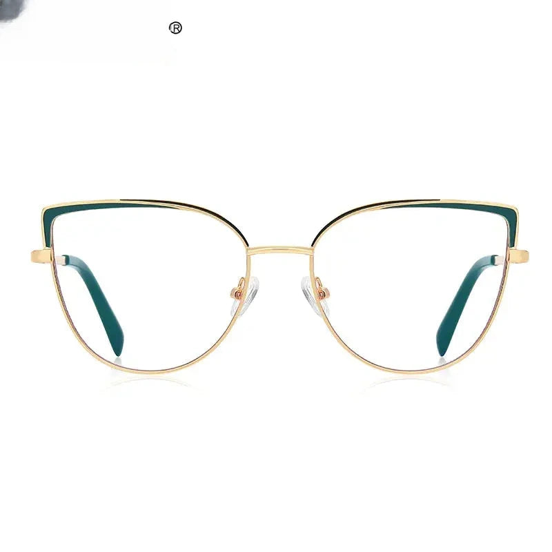 Women's Square Full Rim Alloy Reading Glasses 3103 — view 4 | Rx Spectacle