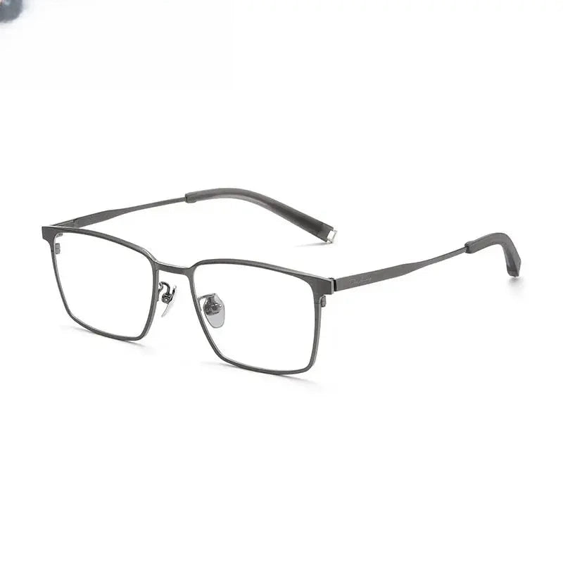 Women's Square Full Rim Titanium Prescription Glasses 59861 — view 5 | Rx Spectacle