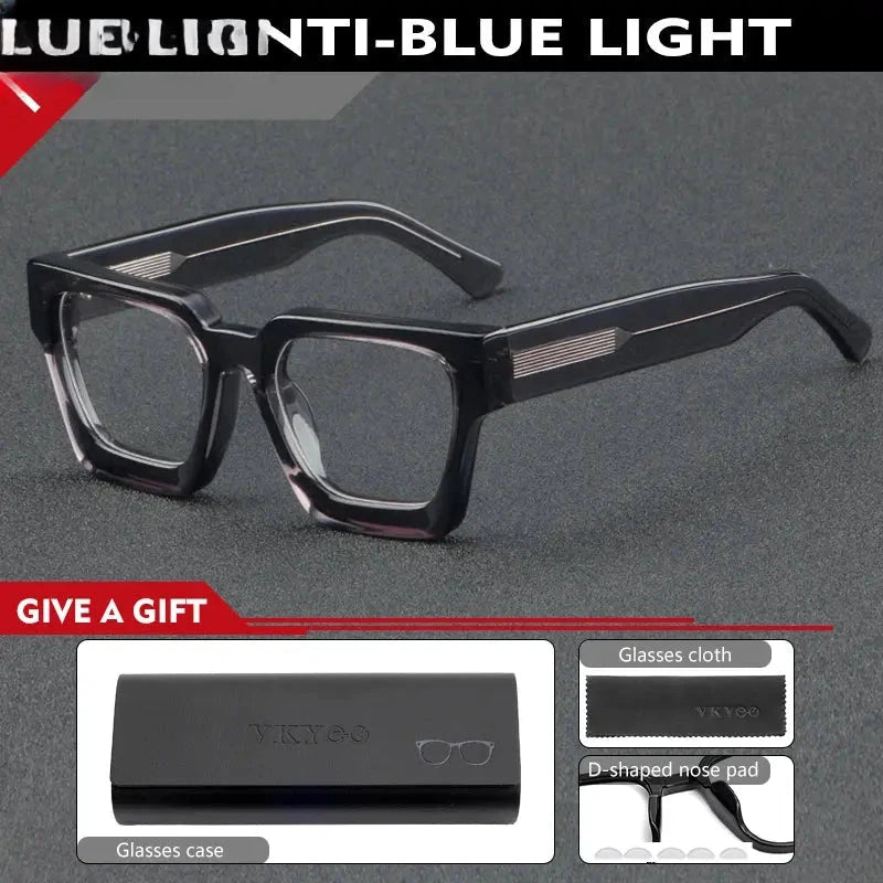Unisex Browline Full Rim Acetate Reading Glasses 631439 — view 6 | Rx Spectacle