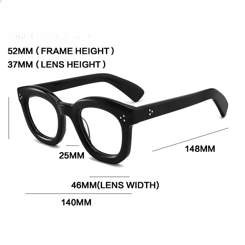 Unisex Cat Eye Full Rim Acetate Prescription Glasses Gx1535 — view 3 | Rx Spectacle