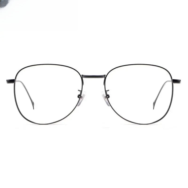 Unisex Round Full Rim Stainless Steel Prescription Glasses — view 6 | Rx Spectacle