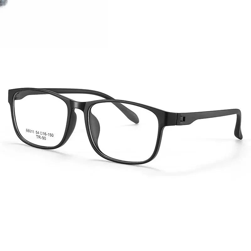Unisex Square Full Rim Titanium Prescription Glasses 966011 — view 4 | Rx Spectacle