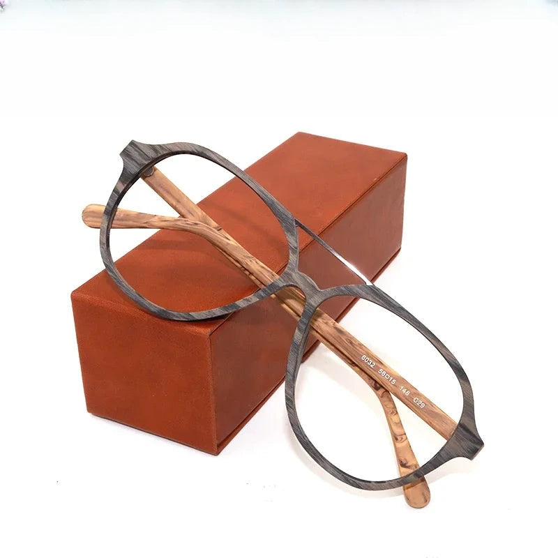 Unisex Oval Full Rim Titanium Double Bridge Prescription Glasses 603200 — view 1 | Rx Spectacle