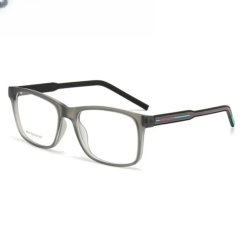Men's Square Full Rim Titanium Prescription Glasses 616801 — view 8 | Rx Spectacle