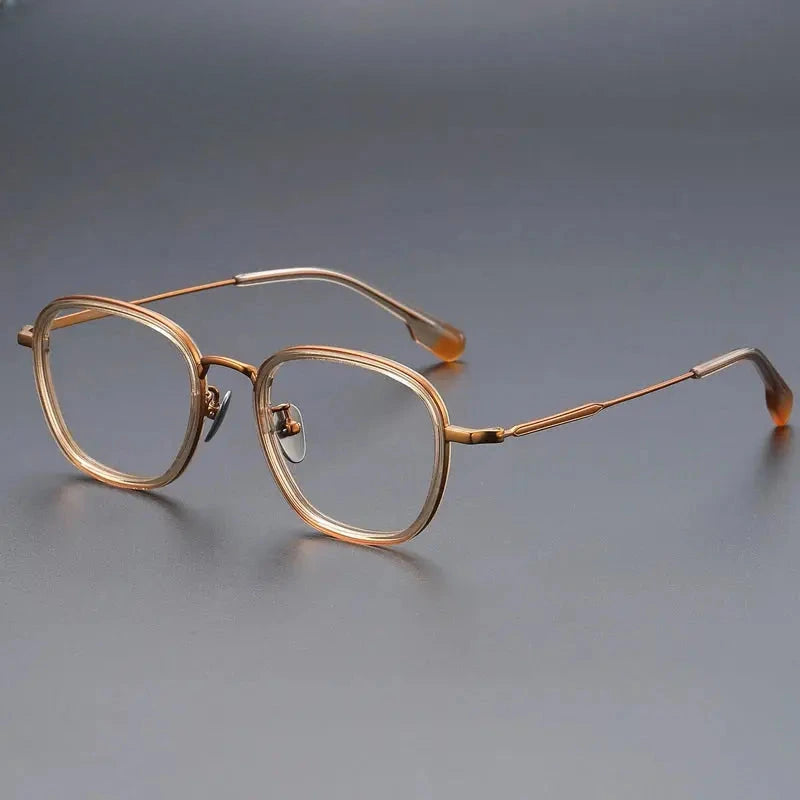 Unisex Oval Full Rim Titanium Prescription Glasses 787809 — view 1 | Rx Spectacle