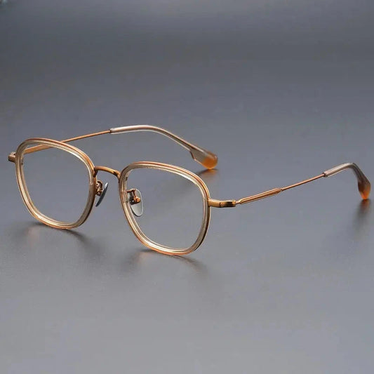 Unisex Oval Full Rim Titanium Prescription Glasses 787809 — view 1 | Rx Spectacle