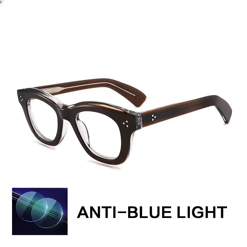 Unisex Square Full Rim Acetate Reading Glasses G2416 — view 8 | Rx Spectacle
