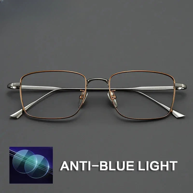 Women's Polygon Full Rim Titanium Reading Glasses G2138 — view 4 | Rx Spectacle