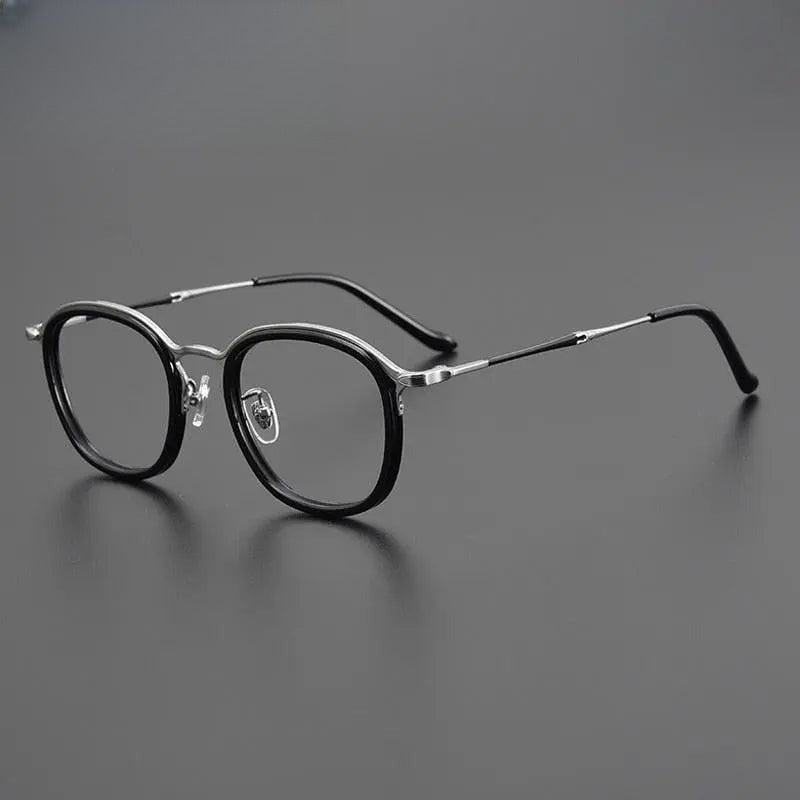Unisex Round Full Rim Titanium Prescription Glasses Gxyj964 — view 4 | Rx Spectacle