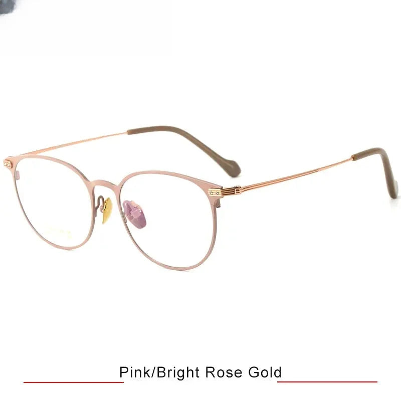 Unisex Oval Full Rim Titanium Prescription Glasses 315010 — view 3 | Rx Spectacle