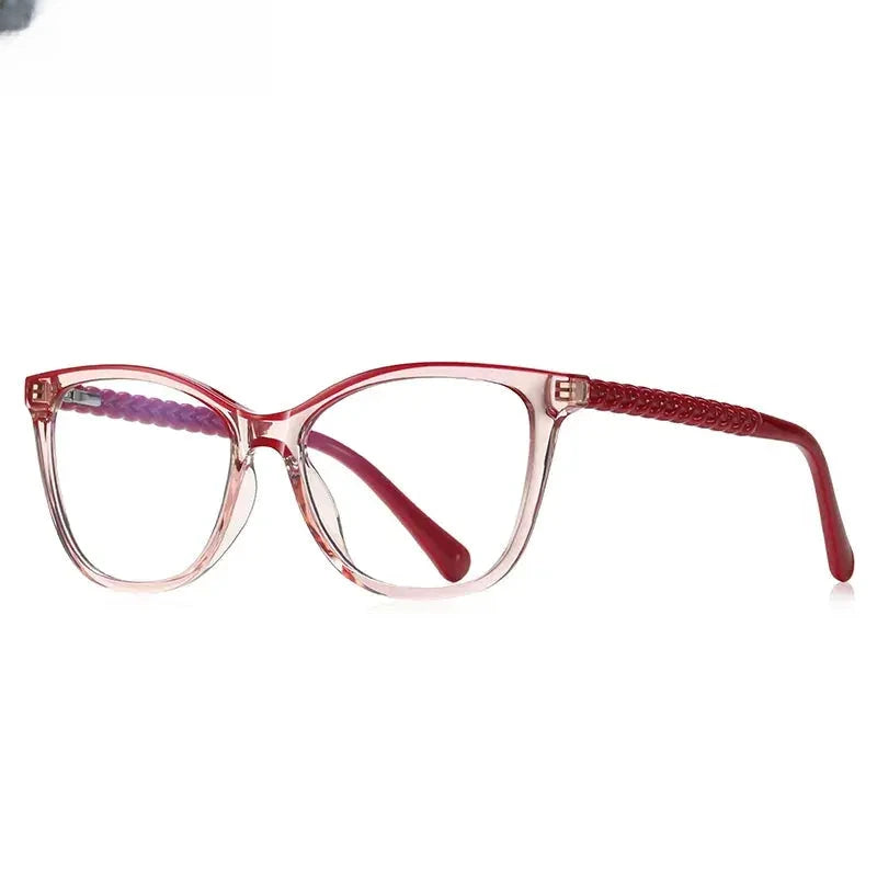 Women's Square Full Rim TR90 Reading Glasses 2138 — view 10 | Rx Spectacle