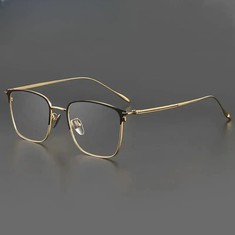 Unisex Square Full Rim Titanium Prescription Glasses 890932 — view 1 | Rx Spectacle