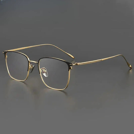 Unisex Square Full Rim Titanium Prescription Glasses 890932 — view 1 | Rx Spectacle