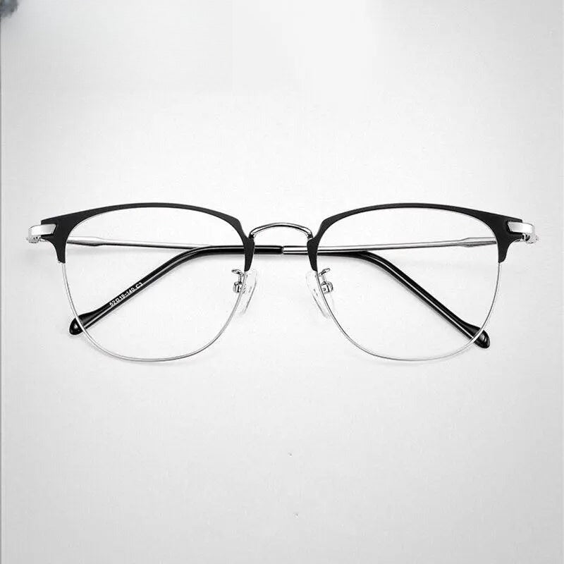Unisex Square Full Rim Alloy Prescription Glasses 3389 — view 9 | Rx Spectacle