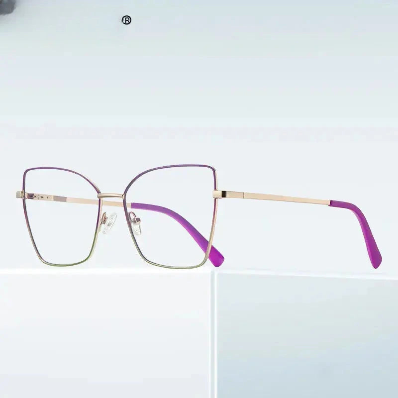 Unisex Butterfly Full Rim Titanium Reading Glasses 3086 — view 3 | Rx Spectacle