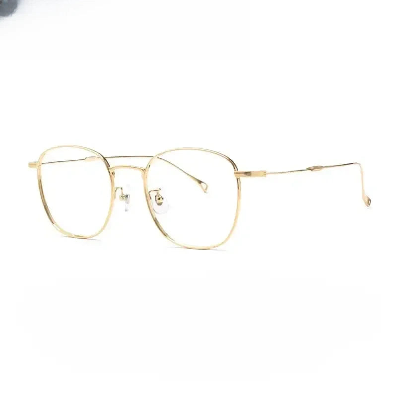 Unisex Square Full Rim Titanium Prescription Glasses 686247 — view 5 | Rx Spectacle