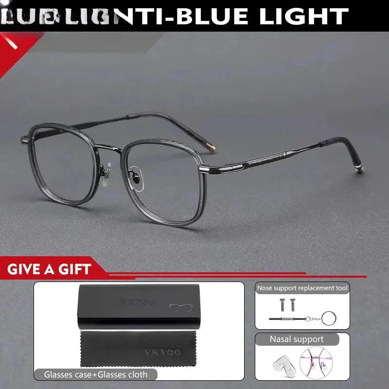 Unisex Square Full Rim TR90 Reading Glasses 10145 — view 3 | Rx Spectacle