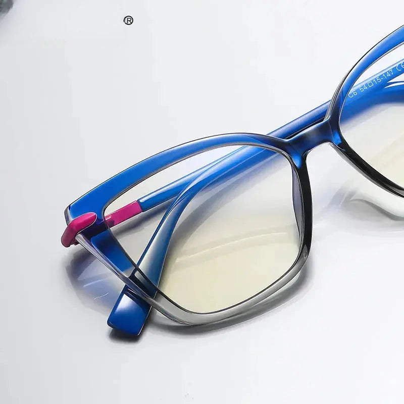 Women's Square Full Rim TR90 Reading Glasses 2112 — view 3 | Rx Spectacle