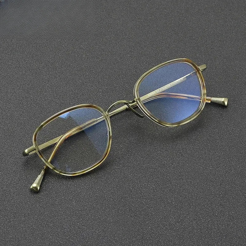 Unisex Polygon Full Rim Titanium Prescription Glasses 881750 — view 1 | Rx Spectacle