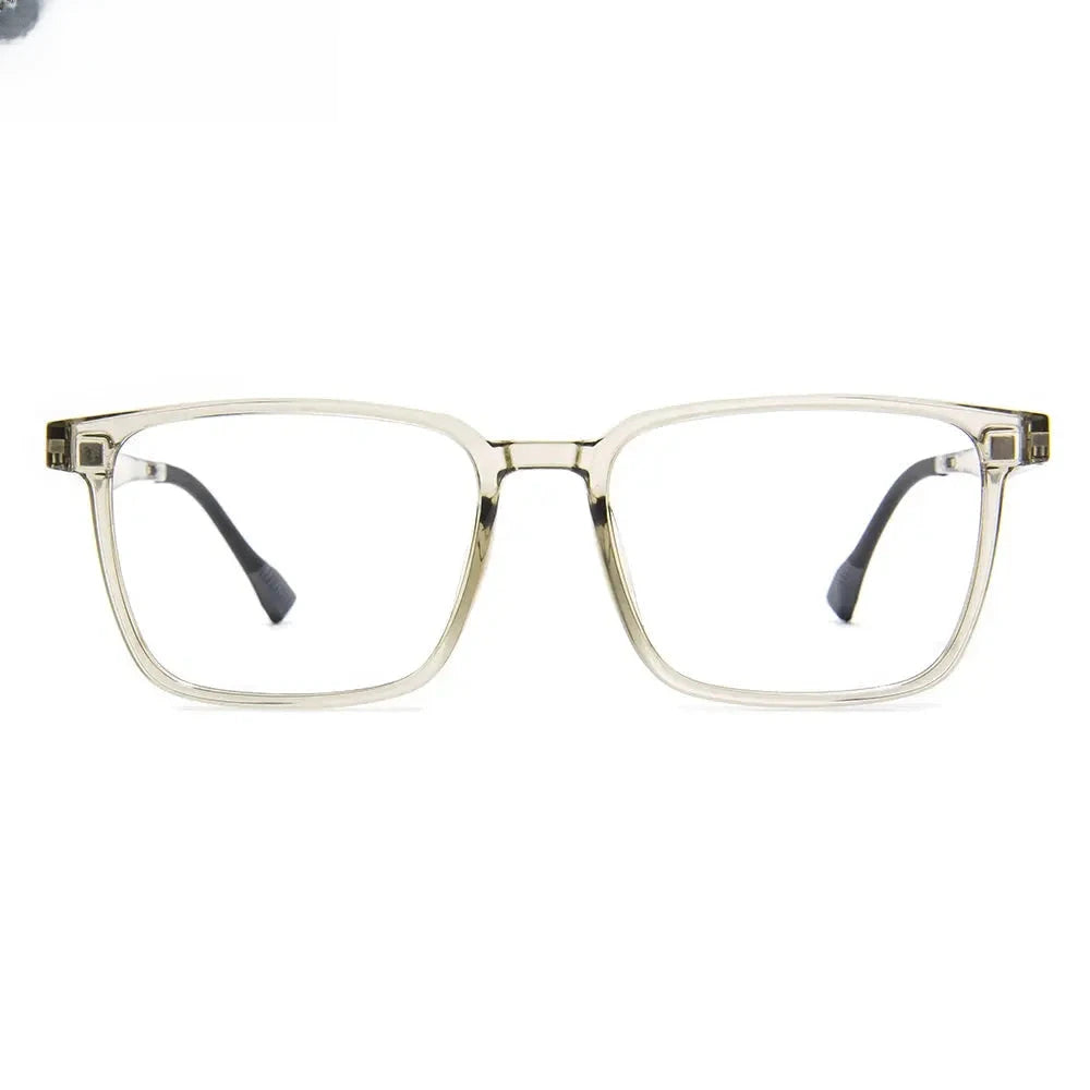 Men's Square Full Rim Titanium Oversized Reading Glasses 2191 — view 10 | Rx Spectacle